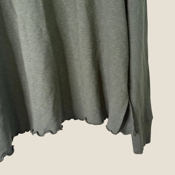 NWT Lucky Brand Hooded Lightweight Sweatshirt Green Cotton Stretch Size XL - Picture 14 of 15